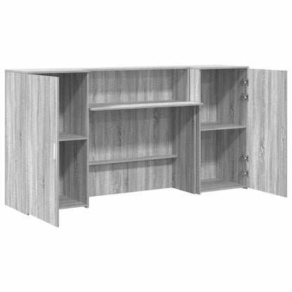 vidaXL Comptoir de réception gris Sonoma 200x50x103,5 cm en bois d'ingénierie