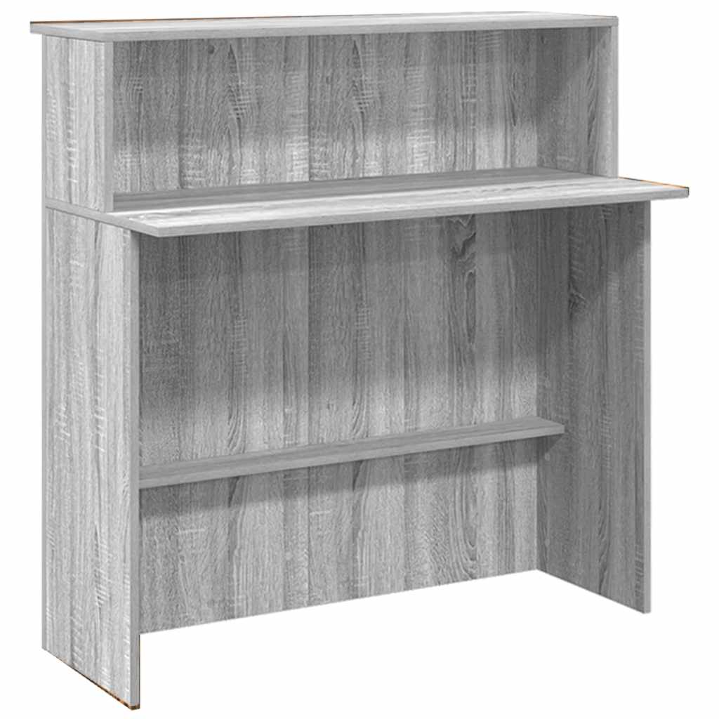 vidaXL Comptoir de réception gris Sonoma 200x50x103,5 cm en bois d'ingénierie