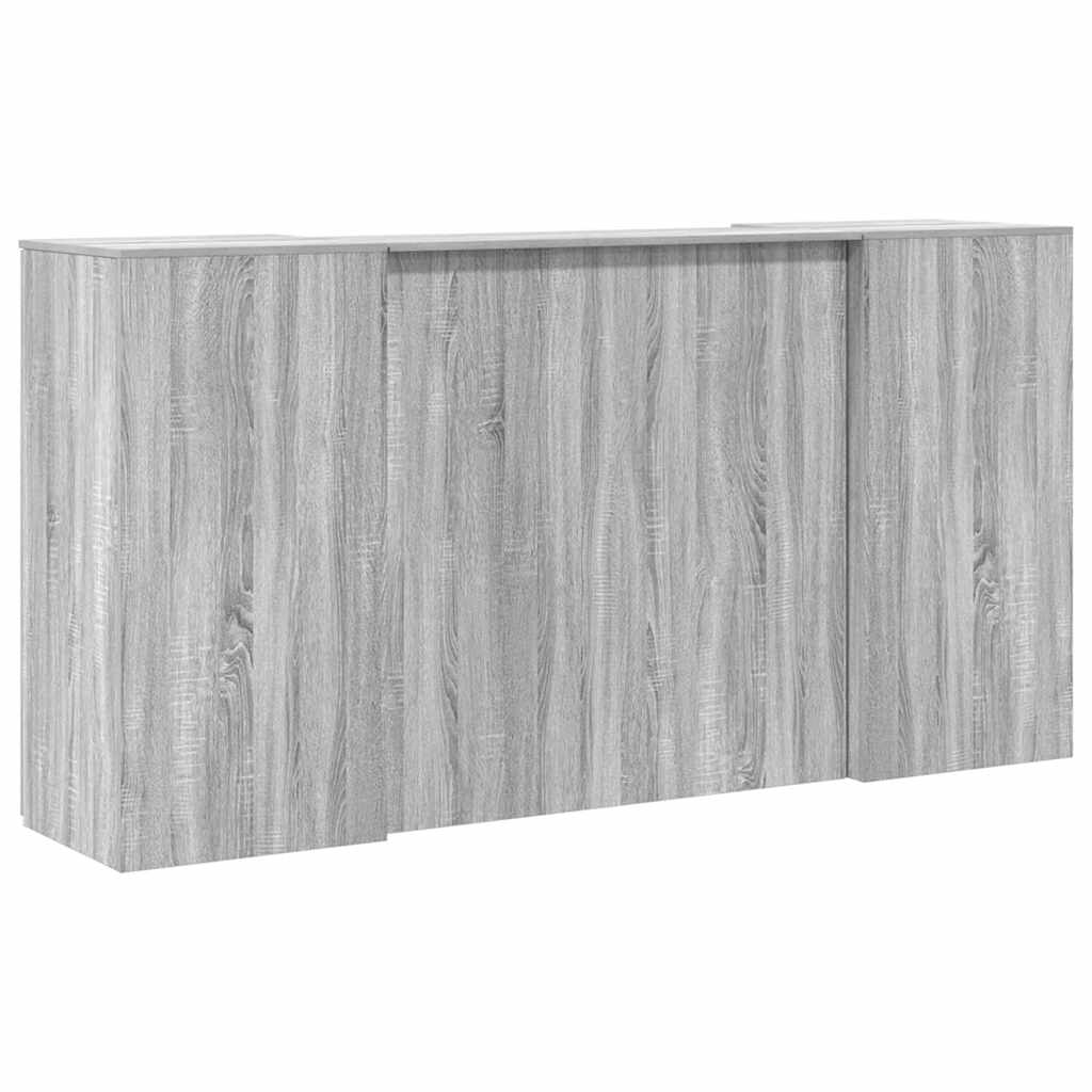 vidaXL Comptoir de réception gris Sonoma 200x50x103,5 cm en bois d'ingénierie