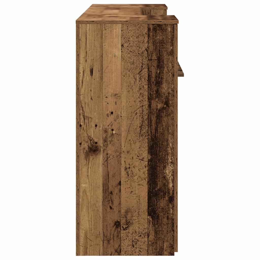 vidaXL Empfangstheke Altholz-Optik 200x50x103,5 cm Holzwerkstoff