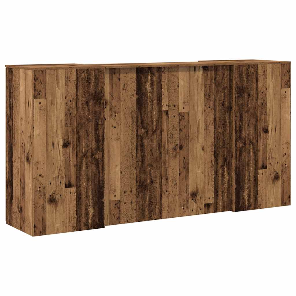 vidaXL Empfangstheke Altholz-Optik 200x50x103,5 cm Holzwerkstoff