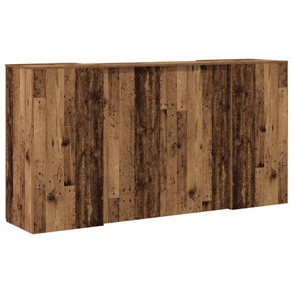 vidaXL Empfangstheke Altholz-Optik 200x50x103,5 cm Holzwerkstoff