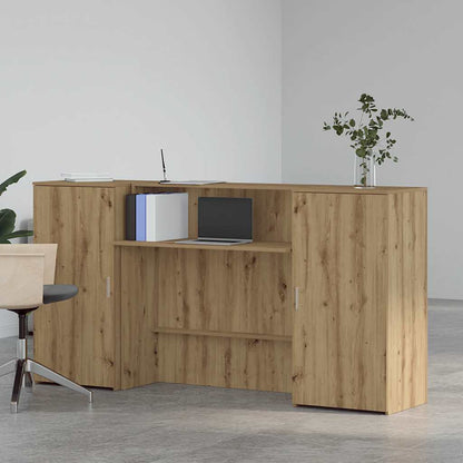 vidaXL Empfangstheke Artisan-Eiche 200x50x103,5 cm Holzwerkstoff