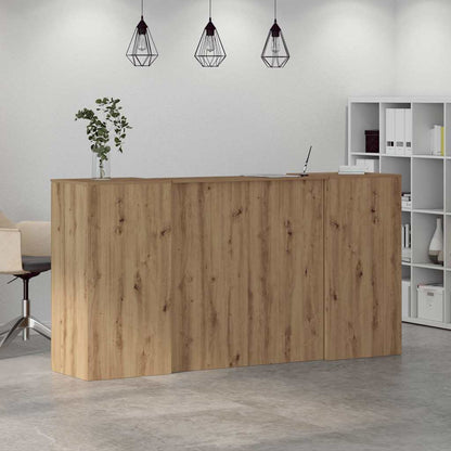 vidaXL Empfangstheke Artisan-Eiche 200x50x103,5 cm Holzwerkstoff