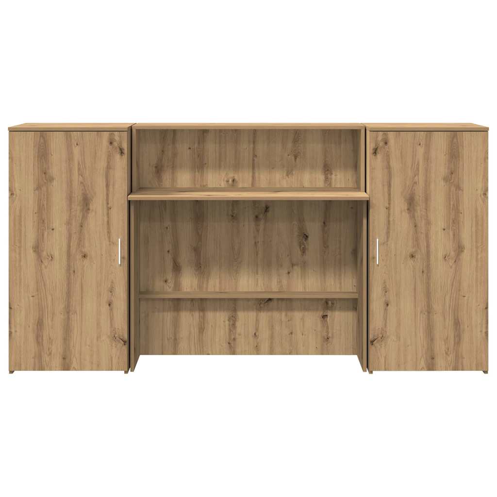 vidaXL Empfangstheke Artisan-Eiche 200x50x103,5 cm Holzwerkstoff