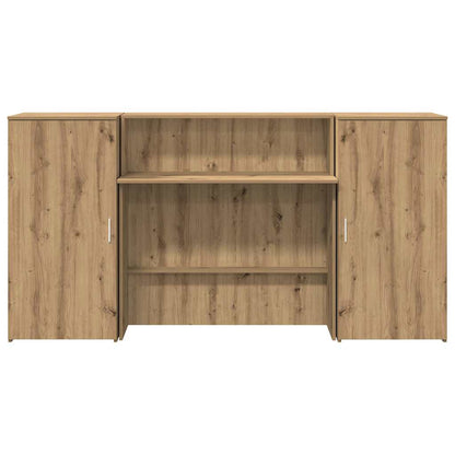 vidaXL Empfangstheke Artisan-Eiche 200x50x103,5 cm Holzwerkstoff