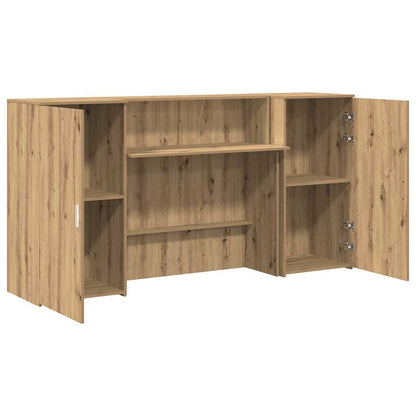 vidaXL Empfangstheke Artisan-Eiche 200x50x103,5 cm Holzwerkstoff