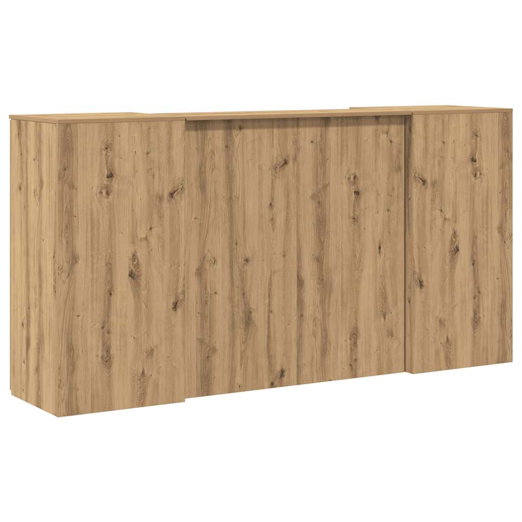 vidaXL Empfangstheke Artisan-Eiche 200x50x103,5 cm Holzwerkstoff