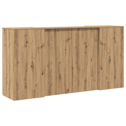 vidaXL Empfangstheke Artisan-Eiche 200x50x103,5 cm Holzwerkstoff