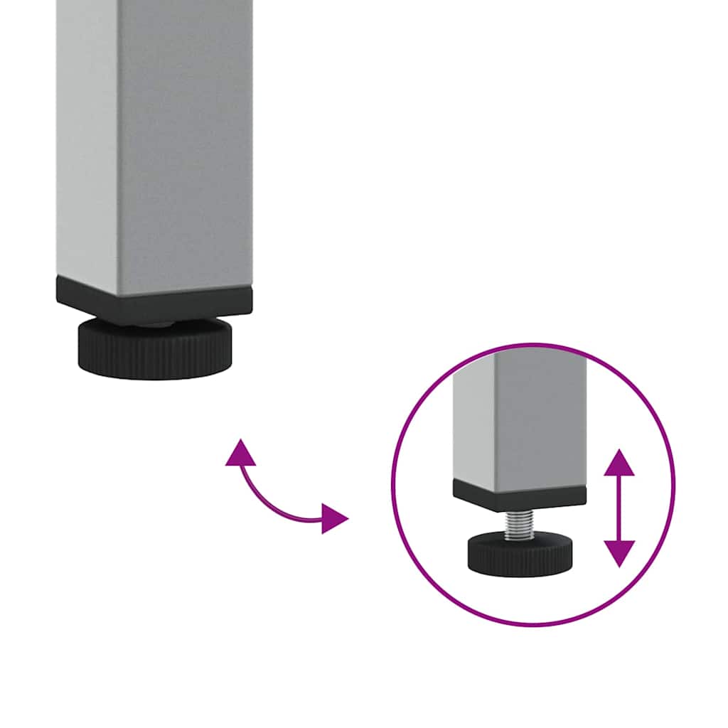 Werkbank mit Schubladen Schwarz und Grau 50 x 55 x 85 cm