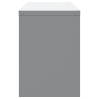 Werkzeugschrank mit Speicher Rot und Grau 100 x 25 x 35 cm