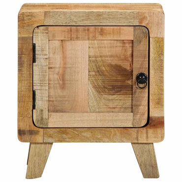 vidaXL Nachttisch 2 Stk. 40x32x46 cm Raues Massivholz Mango