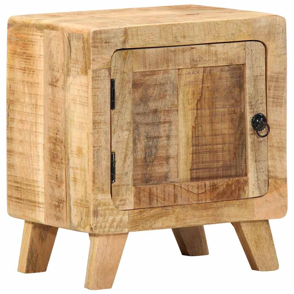 vidaXL Nachttisch 2 Stk. 40x32x46 cm Raues Massivholz Mango