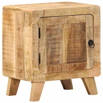 vidaXL Nachttisch 2 Stk. 40x32x46 cm Raues Massivholz Mango