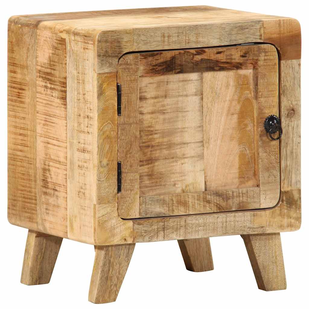 vidaXL Nachttisch 2 Stk. 40x32x46 cm Raues Massivholz Mango