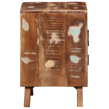 vidaXL Nachttisch 2 Stk. 40x32x46 cm Altholz Massiv
