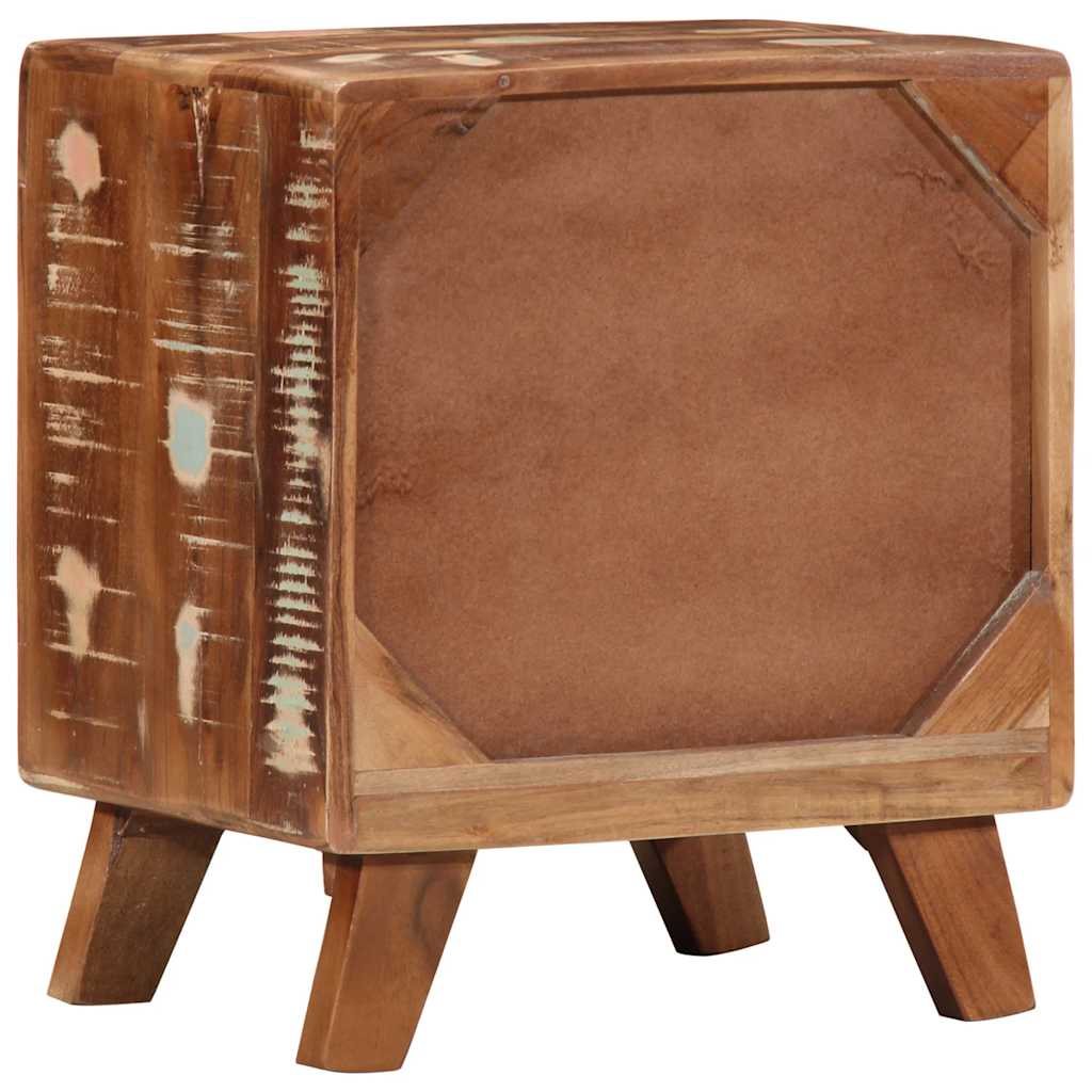 vidaXL Nachttisch 2 Stk. 40x32x46 cm Altholz Massiv