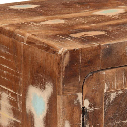 vidaXL Nachttisch 2 Stk. 40x32x46 cm Altholz Massiv