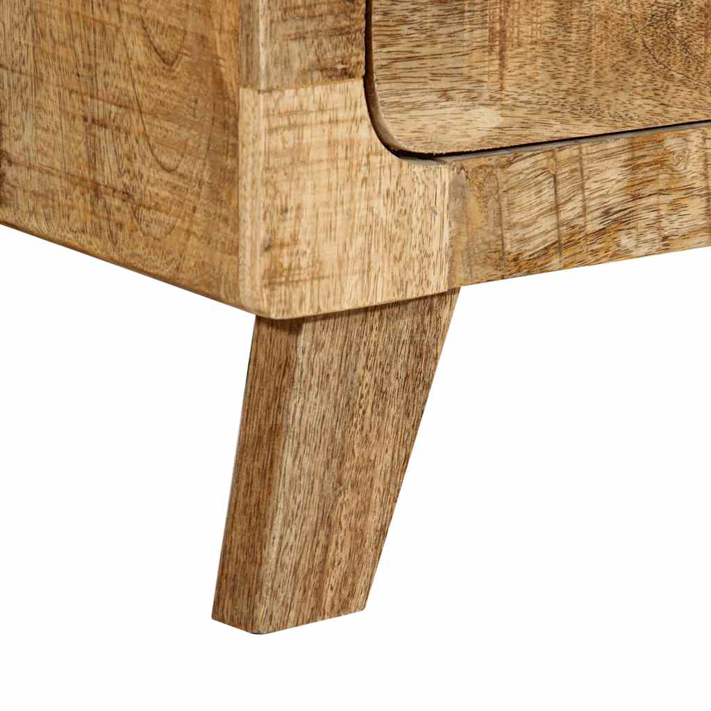 vidaXL Nachttisch 2 Stk. 40x32x46 cm Raues Massivholz Mango