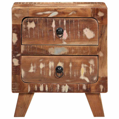 vidaXL Nachttisch 40x32x46 cm Altholz Massiv