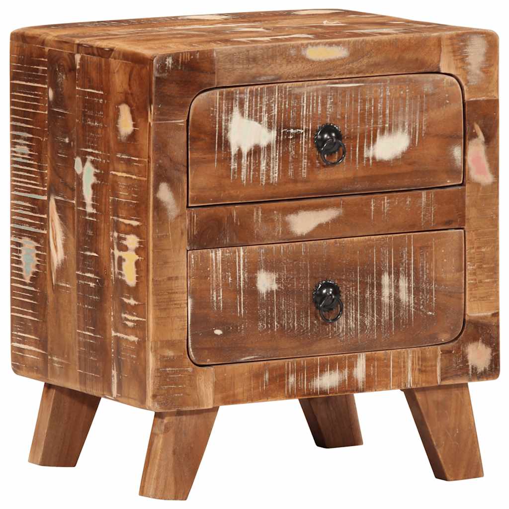 vidaXL Nachttisch 40x32x46 cm Altholz Massiv