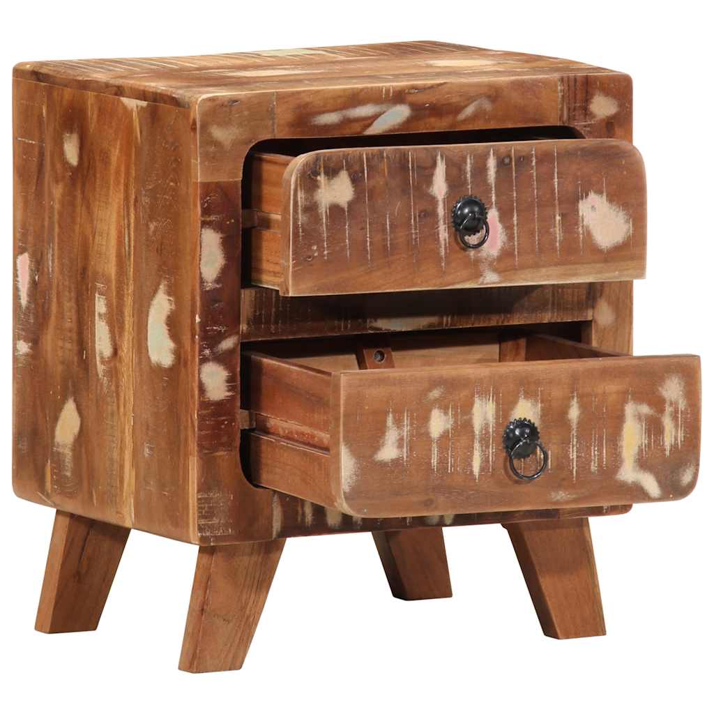 vidaXL Nachttisch 40x32x46 cm Altholz Massiv