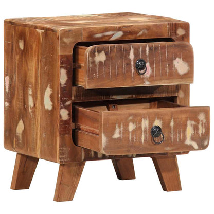 vidaXL Nachttisch 40x32x46 cm Altholz Massiv