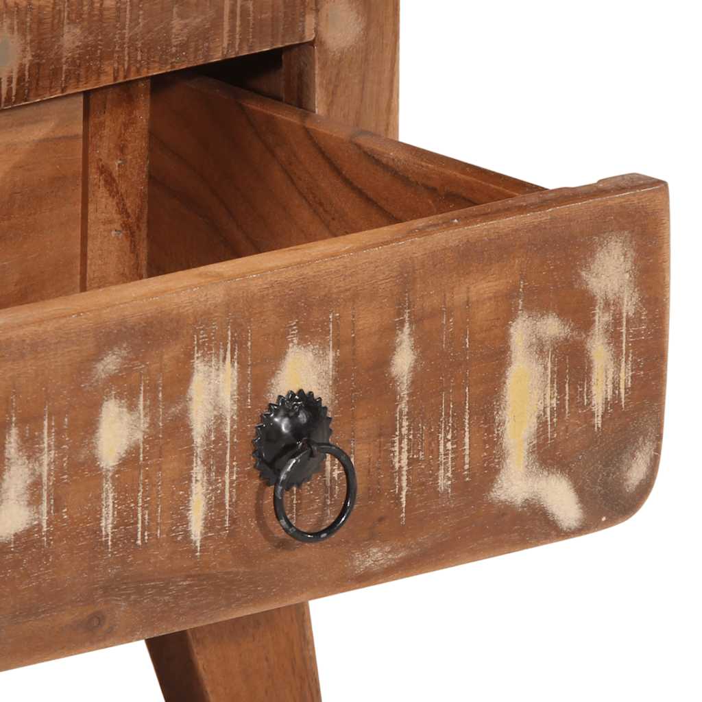 vidaXL Nachttisch 40x32x46 cm Altholz Massiv