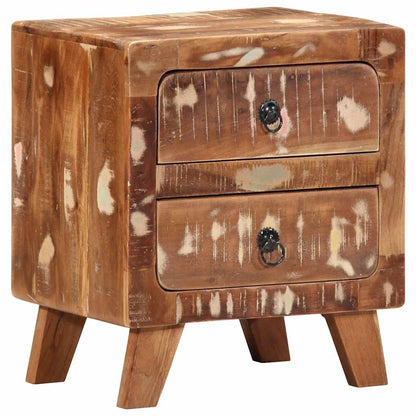 vidaXL Nachttisch 2 Stk. 40x32x46 cm Altholz Massiv
