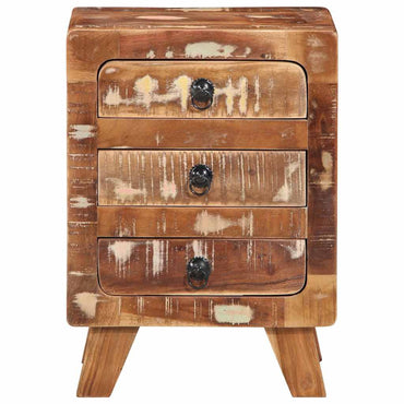 vidaXL Nachttisch 37x32x50 cm Altholz Massivholz