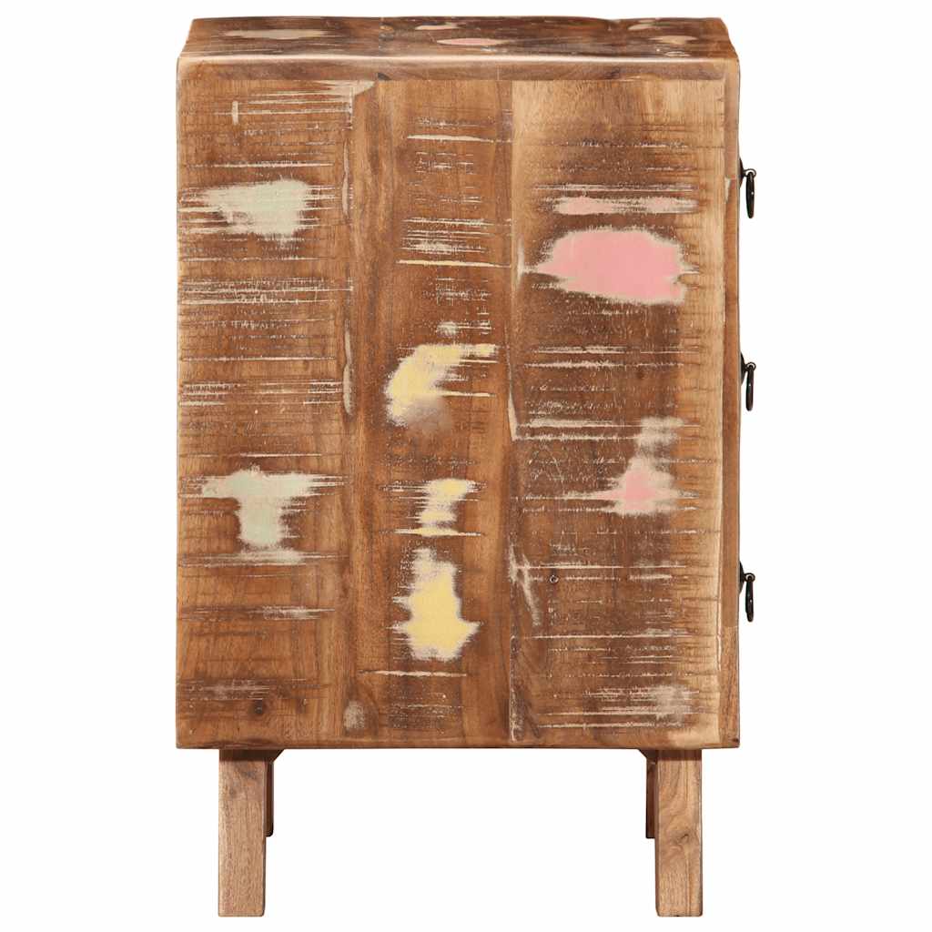 vidaXL Nachttisch 37x32x50 cm Altholz Massivholz