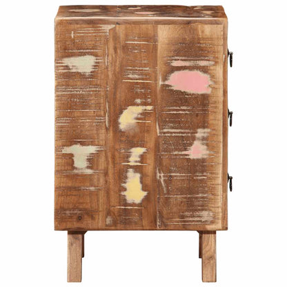 vidaXL Nachttisch 37x32x50 cm Altholz Massivholz