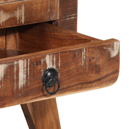 vidaXL Nachttisch 37x32x50 cm Altholz Massivholz