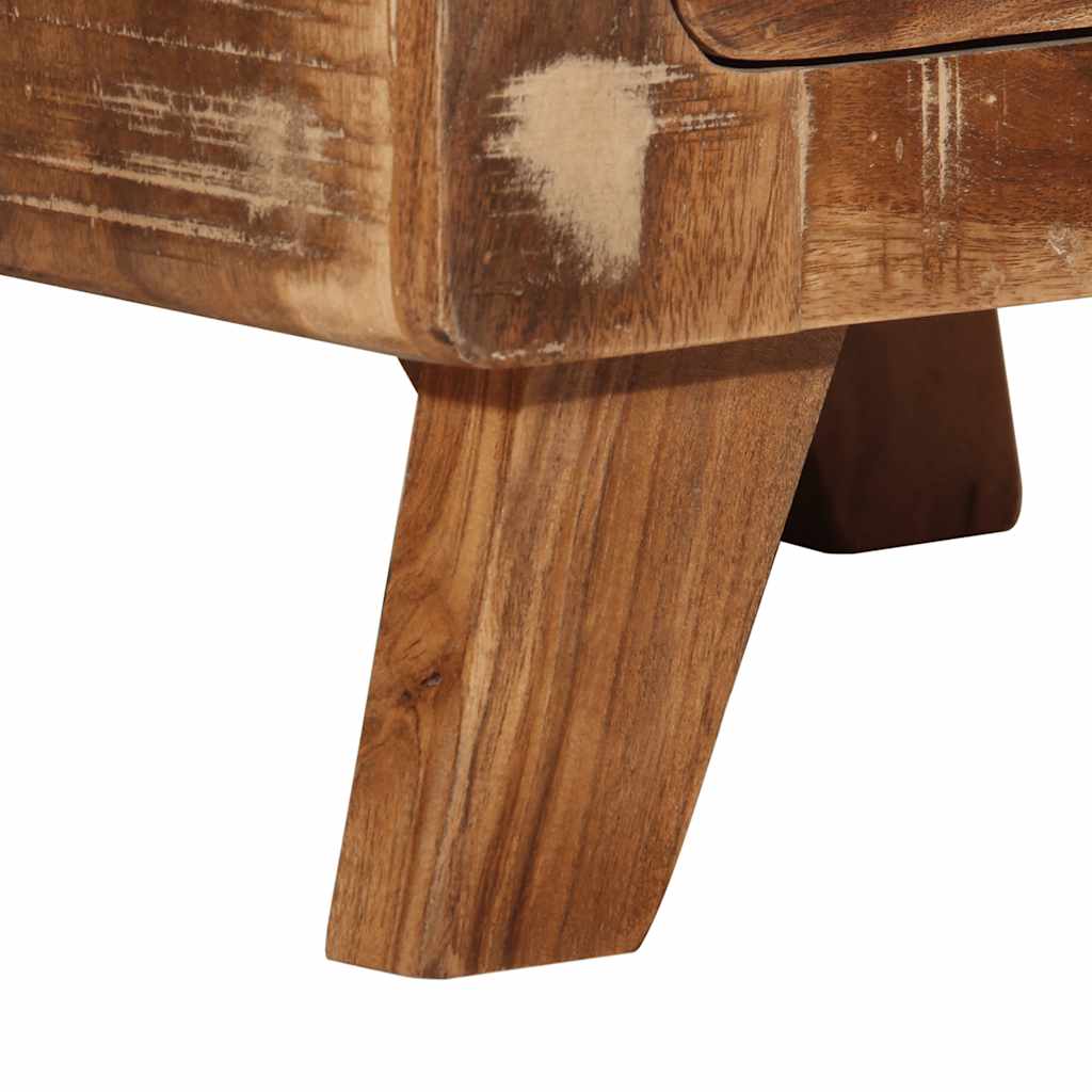 vidaXL Nachttisch 37x32x50 cm Altholz Massivholz