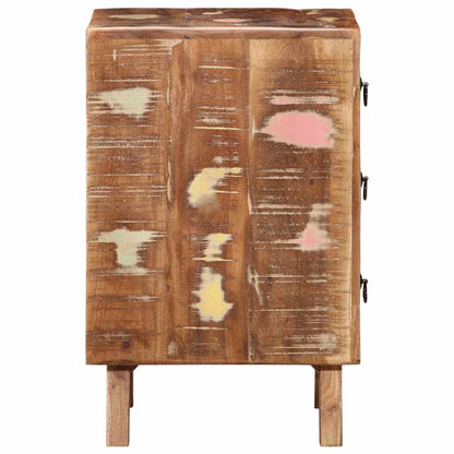 vidaXL Nachttisch 2 Stk. 37x32x50 cm Altholz Massivholz