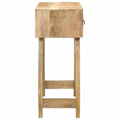vidaXL Konsolentisch 90x32x75 cm Raues Massivholz Mango