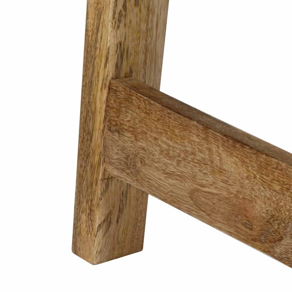 vidaXL Konsolentisch 90x32x75 cm Raues Massivholz Mango
