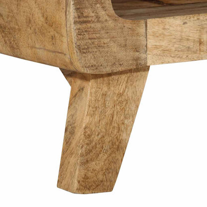 TV-Schrank 105x46x32 cm Raues Massivholz Mango