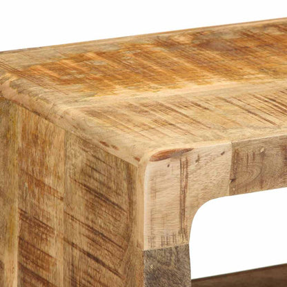 vidaXL Meuble TV avec étagère Marron 60 x 30 x 25 cm Bois de manguier massif