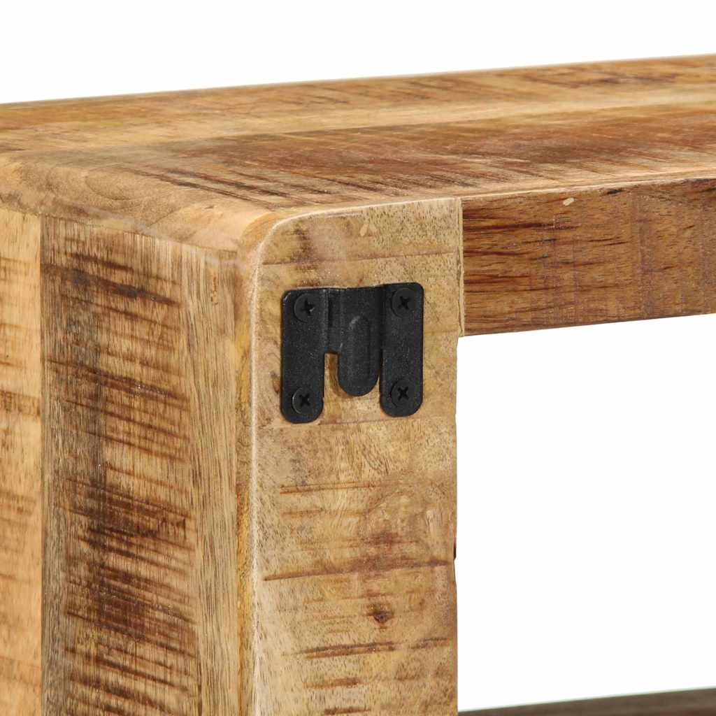 vidaXL Meuble TV avec étagère Marron 60 x 30 x 25 cm Bois de manguier massif