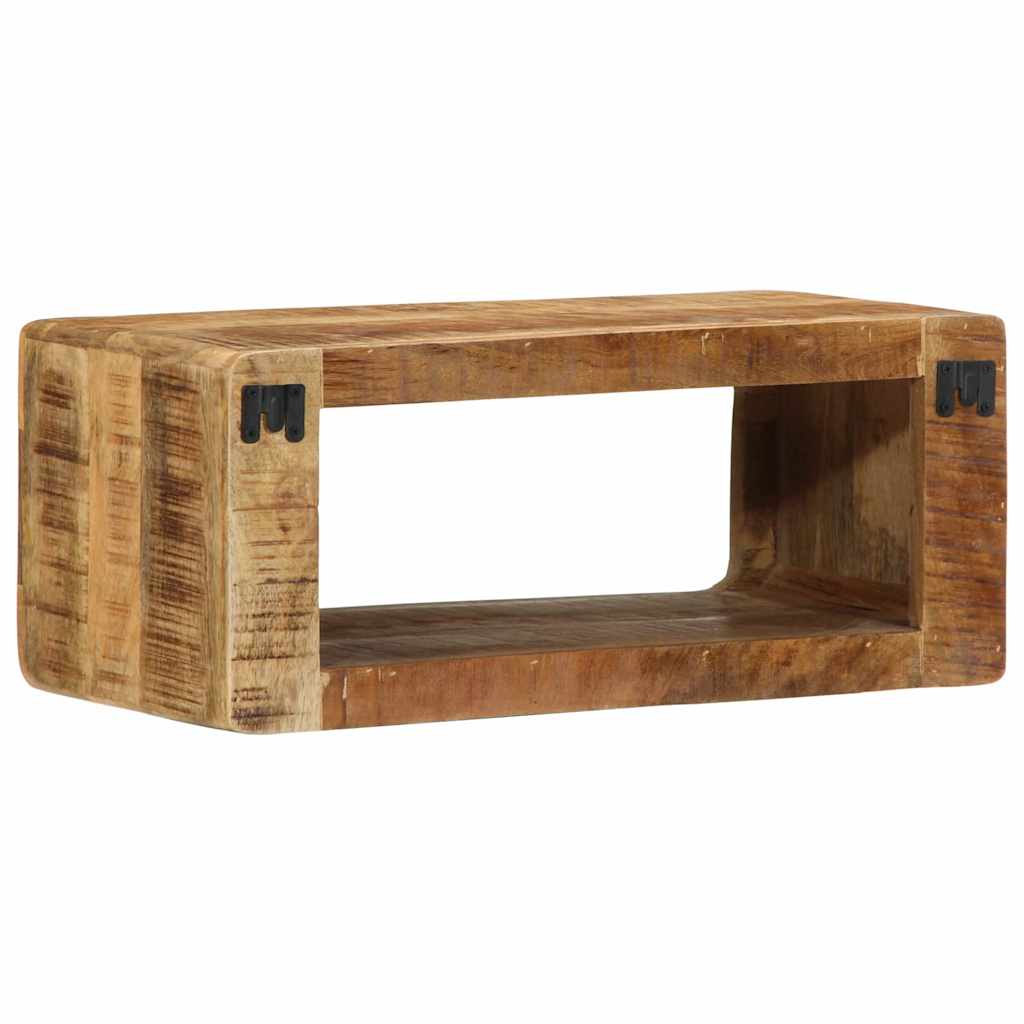 vidaXL Meuble TV avec étagère Marron 60 x 30 x 25 cm Bois de manguier massif