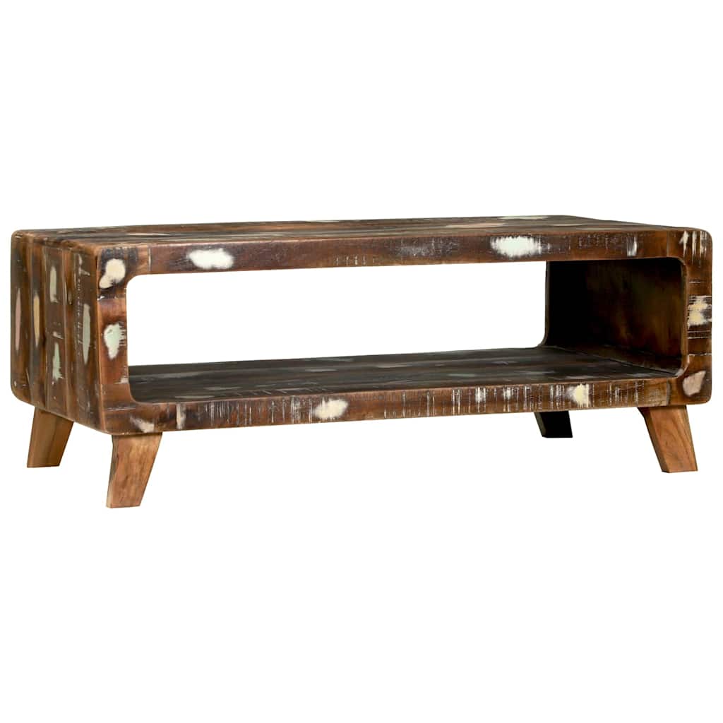 vidaXL Couchtisch 90 x 50 x 35 cm Massives upgecyceltes Holz