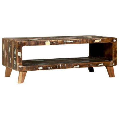 vidaXL Couchtisch 90 x 50 x 35 cm Massives upgecyceltes Holz