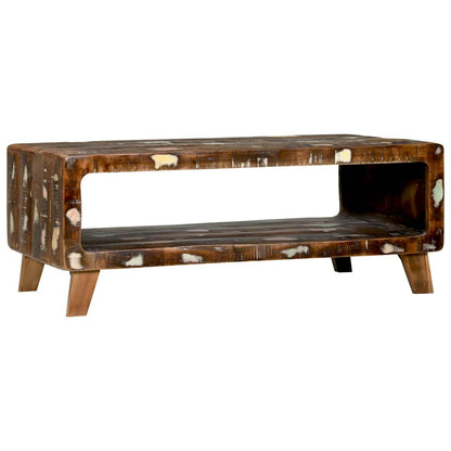 vidaXL Couchtisch 90 x 50 x 35 cm Massives upgecyceltes Holz