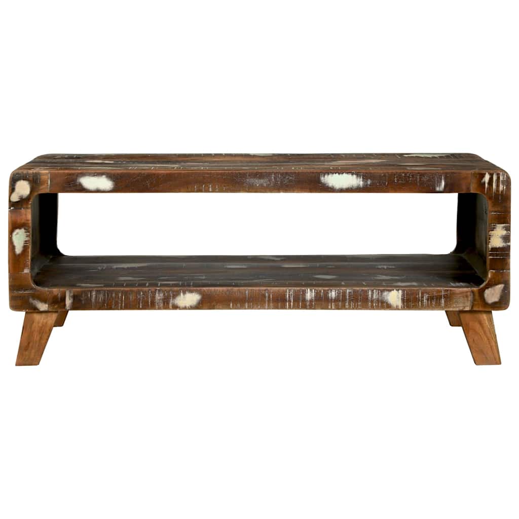 vidaXL Couchtisch 90 x 50 x 35 cm Massives upgecyceltes Holz