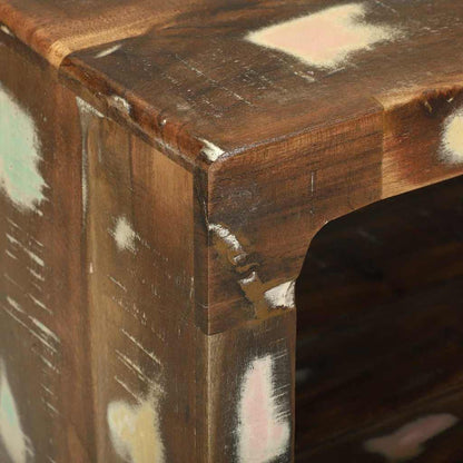 vidaXL Couchtisch 50 x 50 x 35 cm Massives upgecyceltes Holz