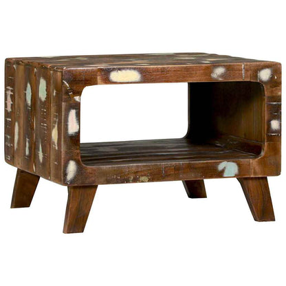 vidaXL Couchtisch 50 x 50 x 35 cm Massives upgecyceltes Holz