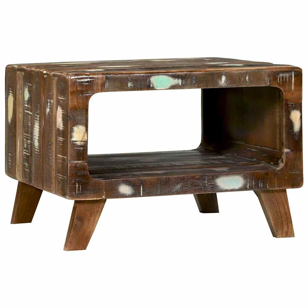 vidaXL Couchtisch 50 x 50 x 35 cm Massives upgecyceltes Holz