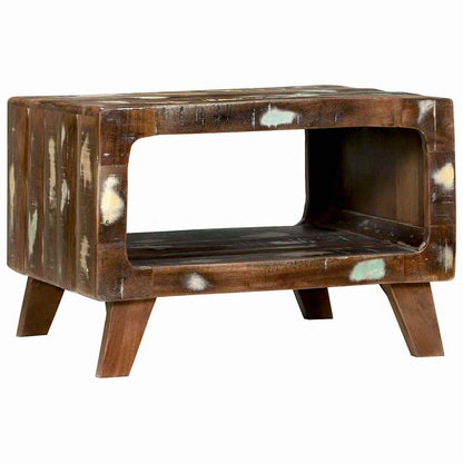 vidaXL Couchtisch 50 x 50 x 35 cm Massives upgecyceltes Holz