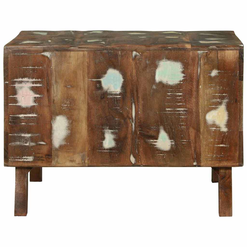 vidaXL Couchtisch 50 x 50 x 35 cm Massives upgecyceltes Holz
